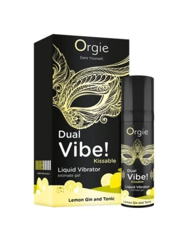 ORGIE - DUAL VIBE! LIQUID-VIBRATOR MIT ZITRONEN-GIN-TONIC-GESCHMACK