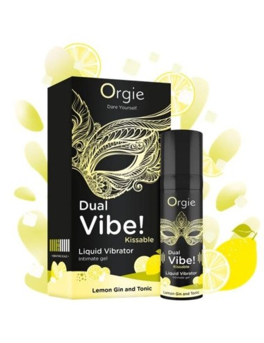 ORGIE - DUAL VIBE! LIQUID-VIBRATOR MIT ZITRONEN-GIN-TONIC-GESCHMACK