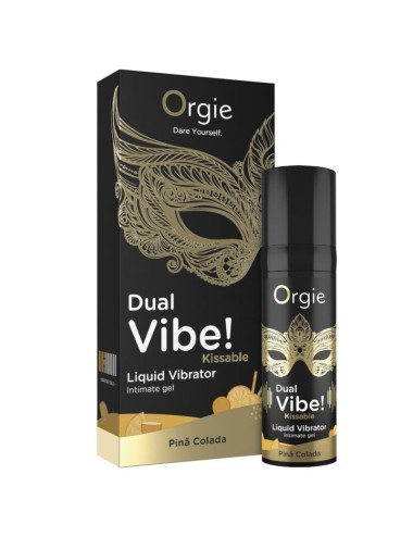 ORGIE - DUAL-VIBE! PIÑA COLADA KISSABLE FLÜSSIGER VIBRATOR 15 ML