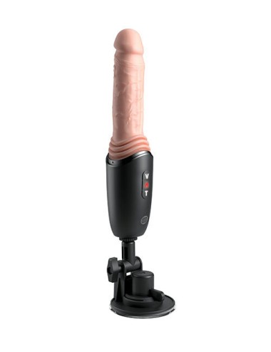 KING COCK PLUS – STOSSENDER SILIKON-DILDO MIT GASHEBEL
