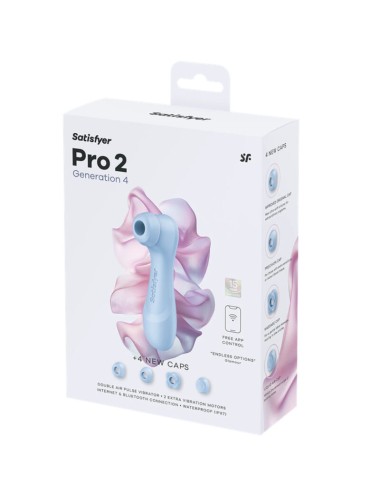SATISFYER - PRO 2 GENERATION 4 KLITORALSTIMULATOR SERENE BLUE