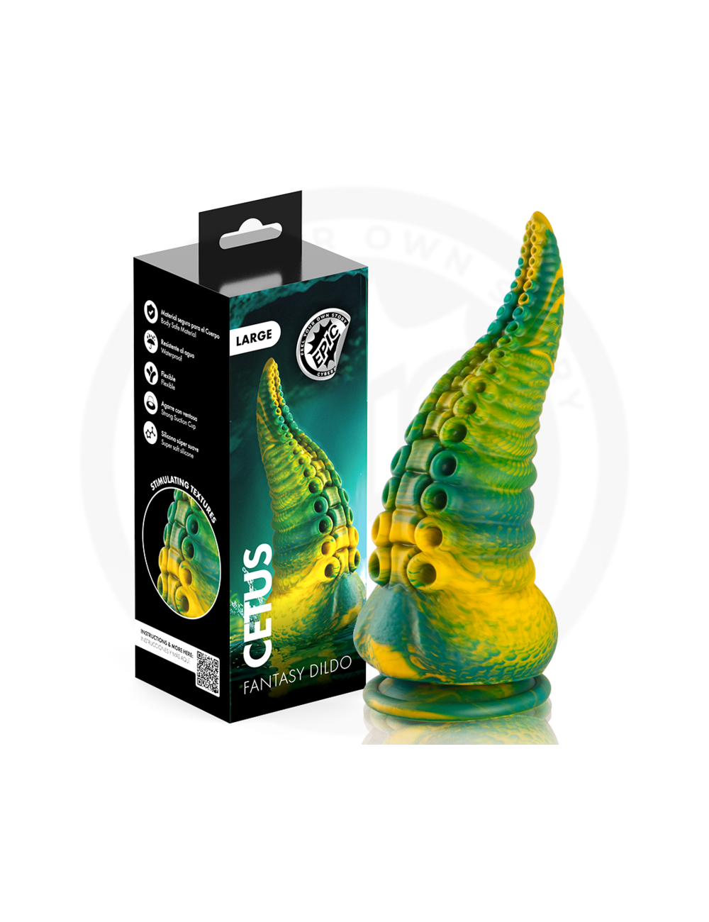 EPIC - CETUS GRÜNER TENTAKEL-DILDO