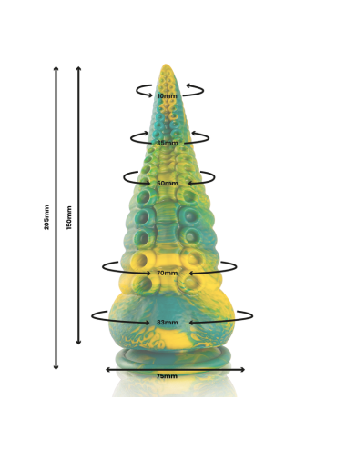 EPIC - CETUS GRÜNER TENTAKEL-DILDO, GROSSE GRÖSSE