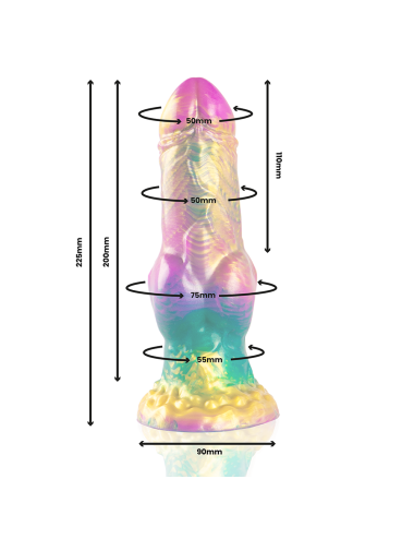 EPIC - IRIS DILDO MIT REGENBOGEN-VERGNÜGUNGSHODEN