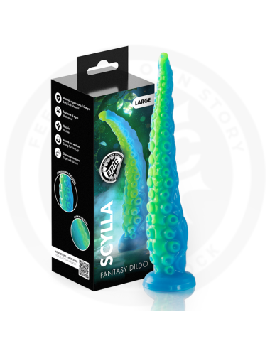 EPIC - SCYLLA FLUORESZIERENDER DÜNNER TENTAKELDILDO GROSSE GRÖSSE
