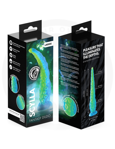 EPIC - SCYLLA FLUORESZIERENDER DÜNNER TENTAKELDILDO GROSSE GRÖSSE