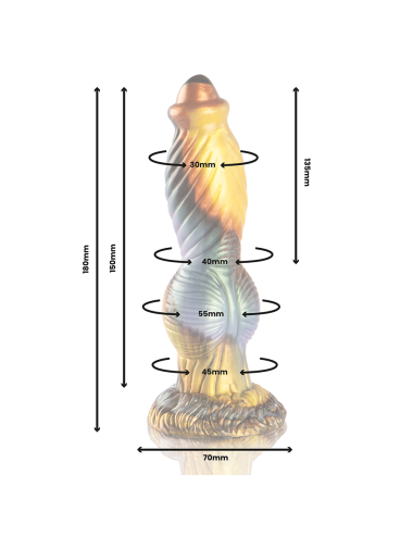 EPIC - PHOENIX DILDO DIE WIEDERAUFNAHME DES VERGNÜGENS WIEDERAUFLADBARE FERNBEDIENUNG