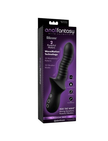 ANAL FANTASY ELITE - PLEASURE WAVE WIEDERAUFLADBARER SCHWARZER ANALMASSAGER