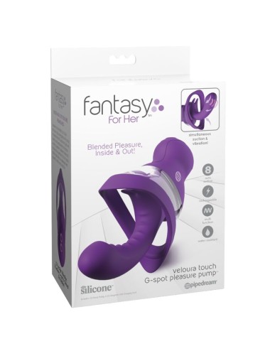FANTASY FOR HER - VELOURA TOUCH G-PUNKT-LUSTIKPUMPE LILA G-PUNKT-INTIMUMPUMPE