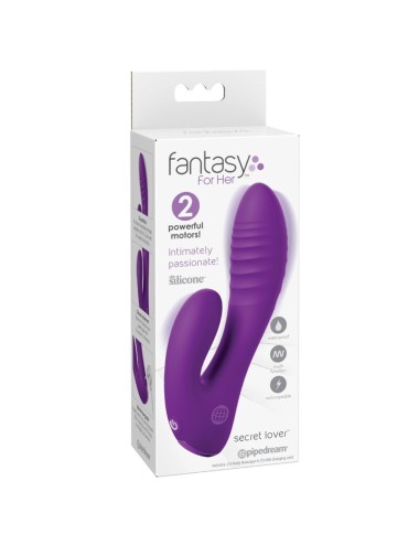 FANTASY FOR HER - SECRET LOVER DOPPELSPITZENVIBRATOR GY KLITORIS WIEDERAUFLADBAR LILA