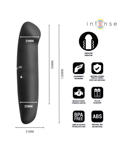 INTENSE - PHIL G-PUNKT-VIBRATOR SCHWARZ 13 CM
