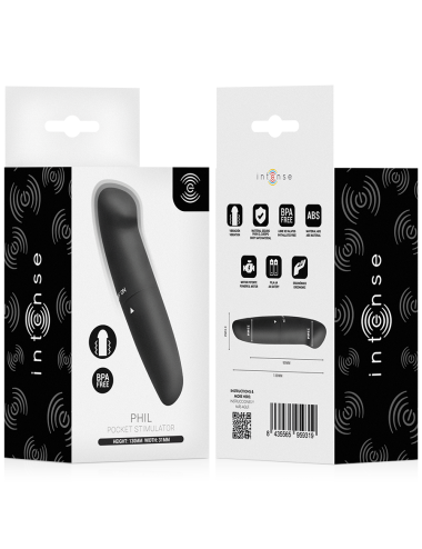 INTENSE - PHIL G-PUNKT-VIBRATOR SCHWARZ 13 CM