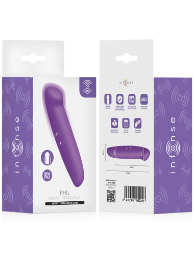 INTENSE - PHIL G-PUNKT-VIBRATOR, LILA, 13 CM
