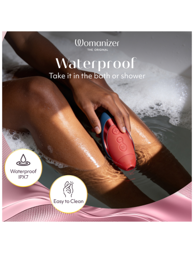 WOMANIZER - NEXT LIBERTY 3D PLEASURE AIR KLITORALSTIMULATOR BLAU/ROT