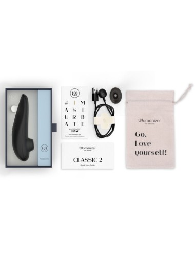 WOMANIZER - CLASSIC 2 SAUG-KLITORISSTIMULATOR, 10 INTENSITÄTSSTUFEN, SCHWARZ