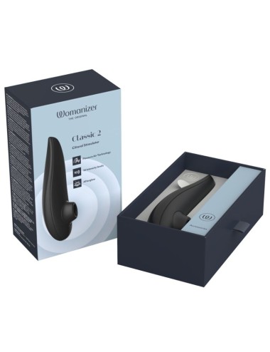WOMANIZER - CLASSIC 2 SAUG-KLITORISSTIMULATOR, 10 INTENSITÄTSSTUFEN, SCHWARZ