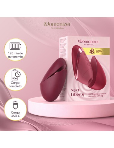 WOMANIZER - NEXT SUCTION CLITORAL STIMULATOR 14 INTENSITÄTSSTUFEN BORDEAUX