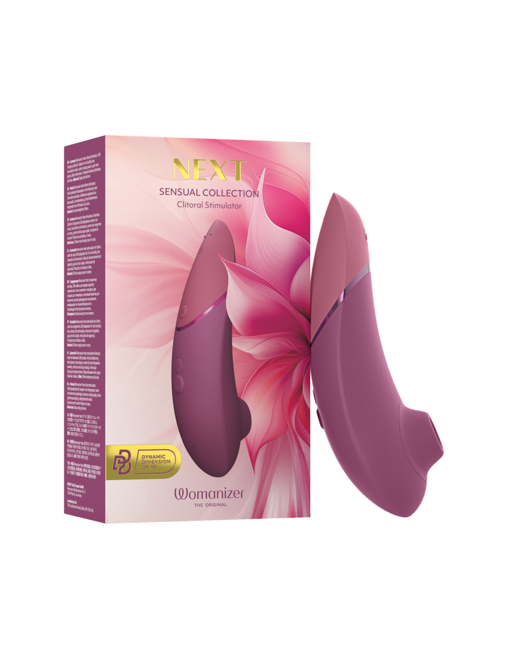 WOMANIZER - NEXT SUCTION CLITORAL STIMULATOR 14 INTENSITÄTSSTUFEN DUNKLES ROSA