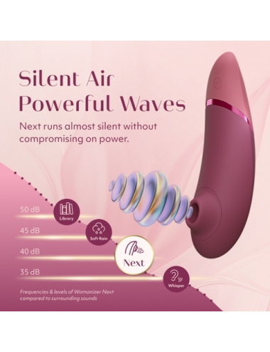 WOMANIZER - NEXT SUCTION CLITORAL STIMULATOR 14 INTENSITÄTSSTUFEN DUNKLES ROSA