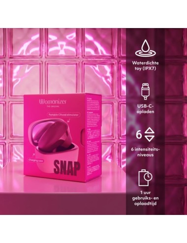 WOMANIZER - SAUGSTIMULATOR FÜR DIE KLITORIS, 6 INTENSITÄTSSTUFEN, GESCHMACK: ZERDRÜCKTE BEEREN