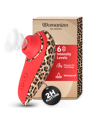 WOMANIZER - LIBERTY 2 SAUG-KLITORISSTIMULATOR, 8 INTENSITÄTSSTUFEN, LEOPARDENMUSTER