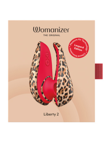 WOMANIZER - LIBERTY 2 SAUG-KLITORISSTIMULATOR, 8 INTENSITÄTSSTUFEN, LEOPARDENMUSTER