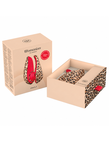 WOMANIZER - LIBERTY 2 SAUG-KLITORISSTIMULATOR, 8 INTENSITÄTSSTUFEN, LEOPARDENMUSTER