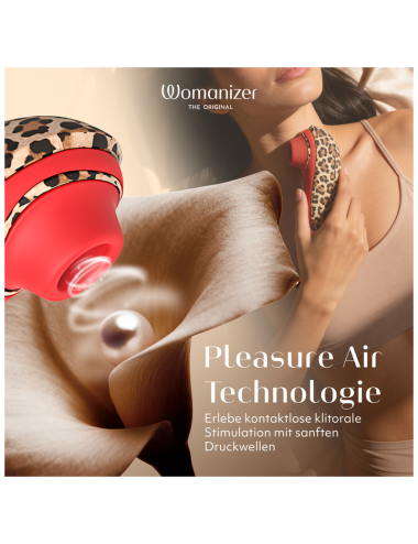 WOMANIZER - LIBERTY 2 SAUG-KLITORISSTIMULATOR, 8 INTENSITÄTSSTUFEN, LEOPARDENMUSTER