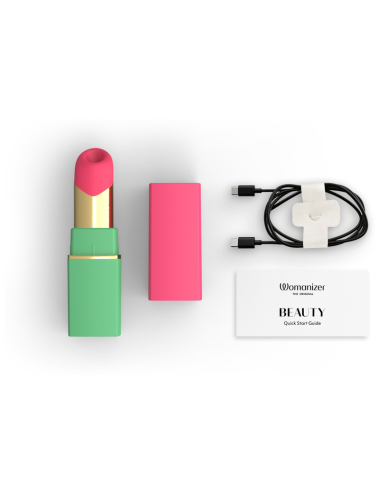 WOMANIZER - SCHÖNER SAUG-KLITARSIMULATOR MIT 6 INTENSITÄTSSTUFEN, GRÜN UND PINK