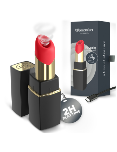 WOMANIZER - SCHÖNER SAUG-KLTORALSTIMULATOR MIT 6 INTENSITÄTSSTUFEN, SCHWARZ UND GOLD