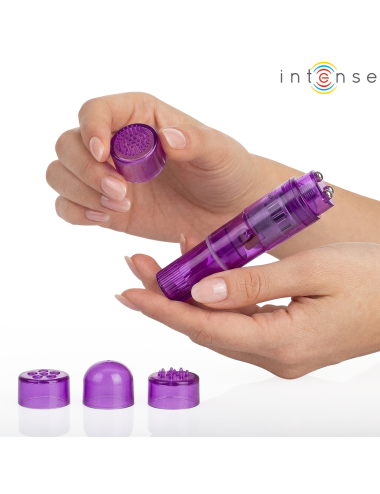 INTENSE - KURT MINI-MASSAGEGERÄT MIT 4 AUSTAUSCHBAREN AUFSÄTZEN