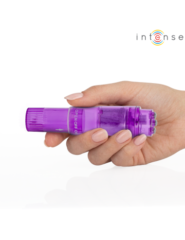 INTENSE - KURT MINI-MASSAGEGERÄT MIT 4 AUSTAUSCHBAREN AUFSÄTZEN, LILA