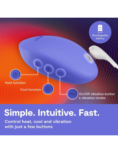 WE-VIBE - TEMPERATURHEIZ- UND -KÜHLVIBRATOR LAVENDELBLAU