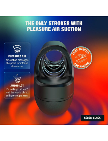 ARCWAVE - ION 2 MÄNNLICHER STROKER MIT PULSIERENDER LUFTWELLENSTIMULATION SCHWARZ