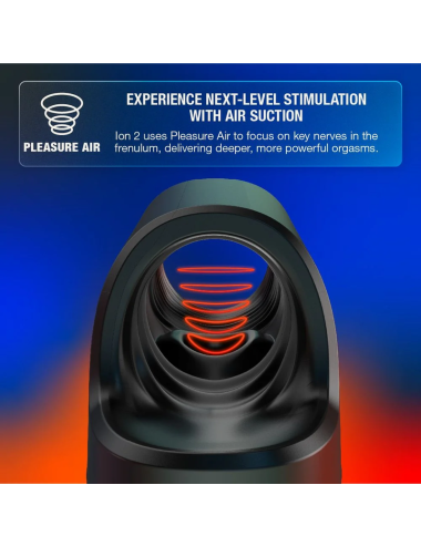 ARCWAVE - ION 2 MÄNNLICHER STROKER MIT PULSIERENDER LUFTWELLENSTIMULATION SCHWARZ