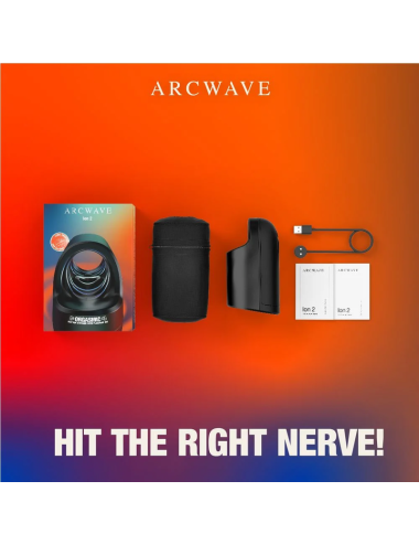 ARCWAVE - ION 2 MÄNNLICHER STROKER MIT PULSIERENDER LUFTWELLENSTIMULATION SCHWARZ