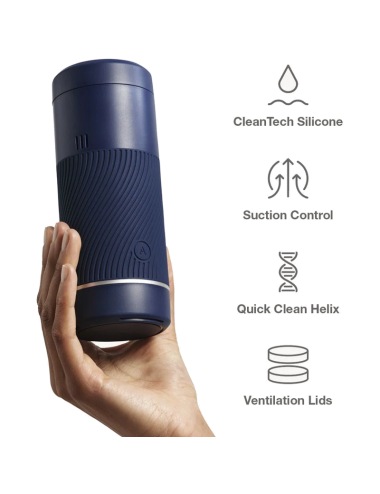 ARCWAVE - POW MANUELLER STROKER MIT SAUGKONTROLLE BLAU