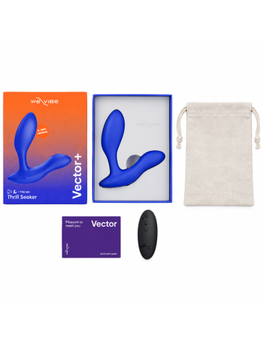 WE-VIBE - VECTOR+ DOPPELSTIMULATIONS-PROSTATAMASSAGEGERÄT KÖNIGSBLAU
