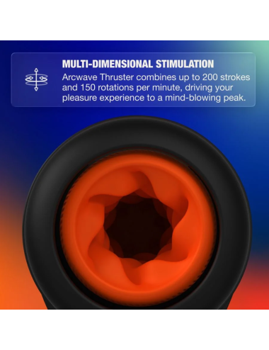 ARCWAVE - THRUSTER AUTOMATISCHER MÄNNLICHER STROKER MIT STOSSBEWEGUNG, ROTATION UND STEUERUNG