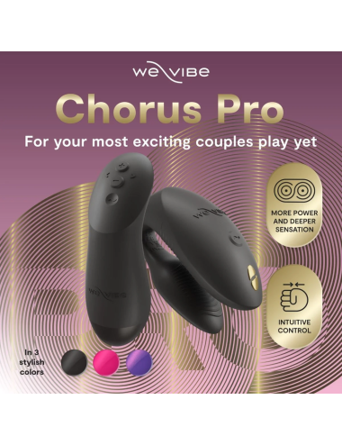 WE-VIBE - CHORUS PRO PREMIUM PAARVIBRATOR SATIN SCHWARZ